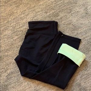 Lululemon Wonderunder Black Crop Pants